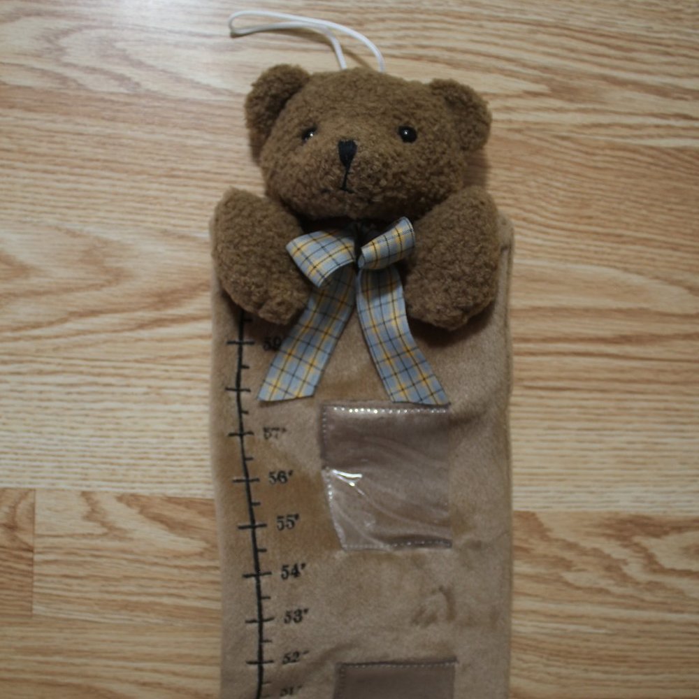 Kids Toddler measuring chart for wall teddy bear